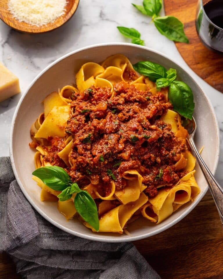 Authentic Pappardelle Bolognese (ragù alla bolognese) Recipe