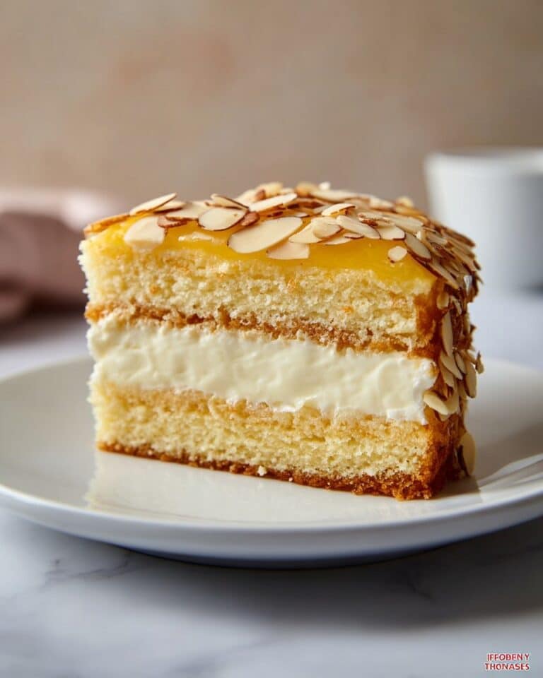 German Bee Sting Cake (Bienenstich Kuchen) Recipe