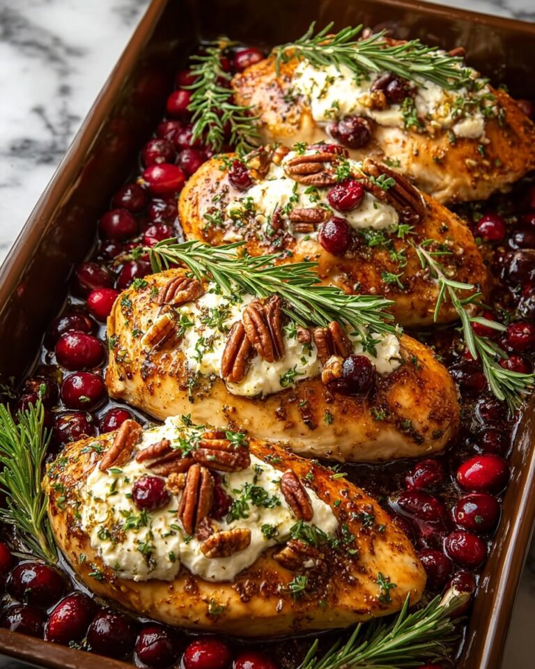 Honey Cranberry Chicken Bake with Ricotta Cheese Recipe