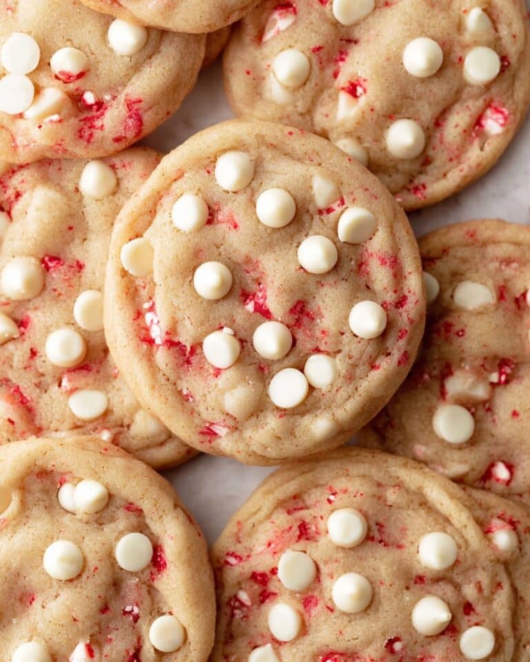 White Chocolate Candy Cane Cookies Recipe