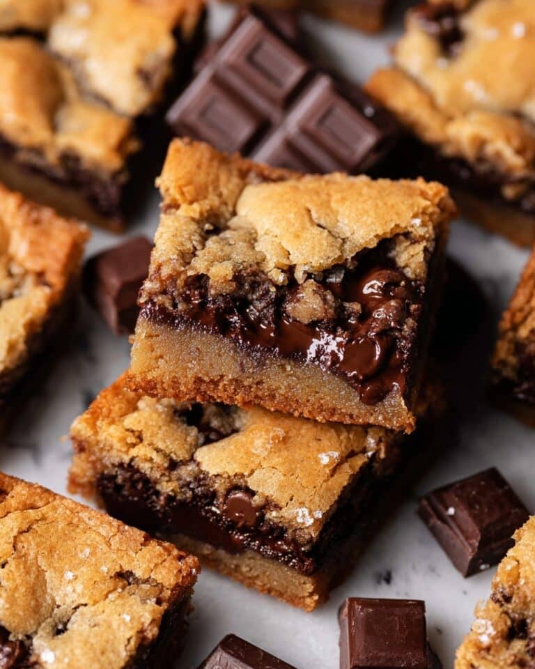Salted Espresso Chocolate Chunk Blondies Recipe