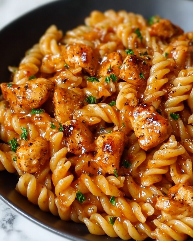 One-Pot Honey Garlic BBQ Chicken Pasta Recipe