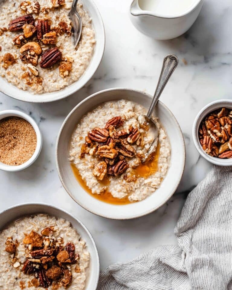 How to Make Creamy Maple Cinnamon Oatmeal with Banana and Nuts Recipe