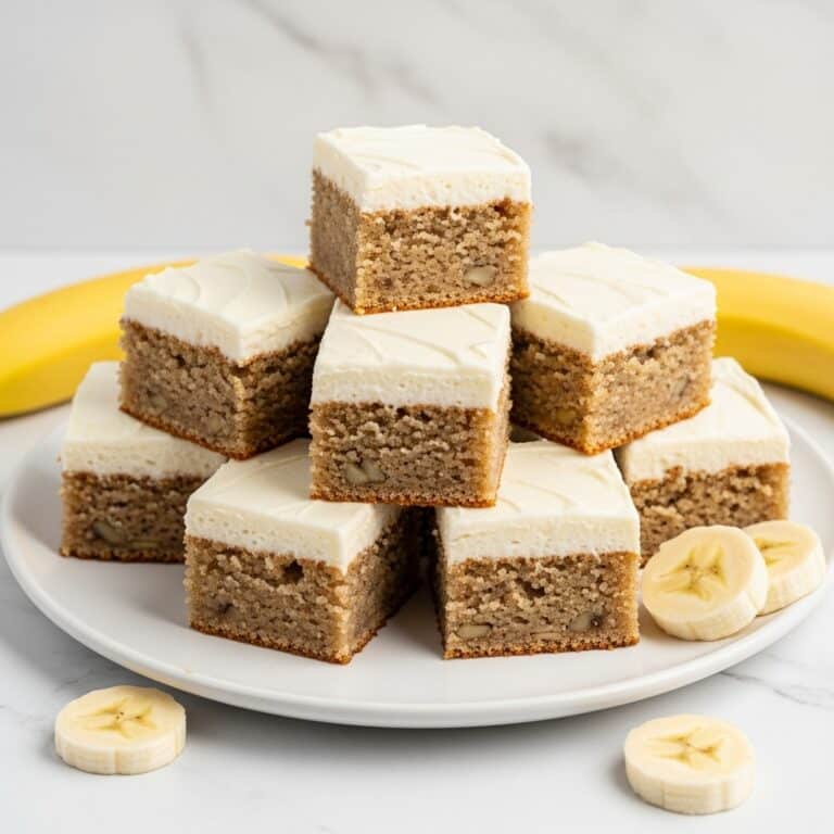 Banana Bread Brownie Bars with Brown Butter Glaze Recipe