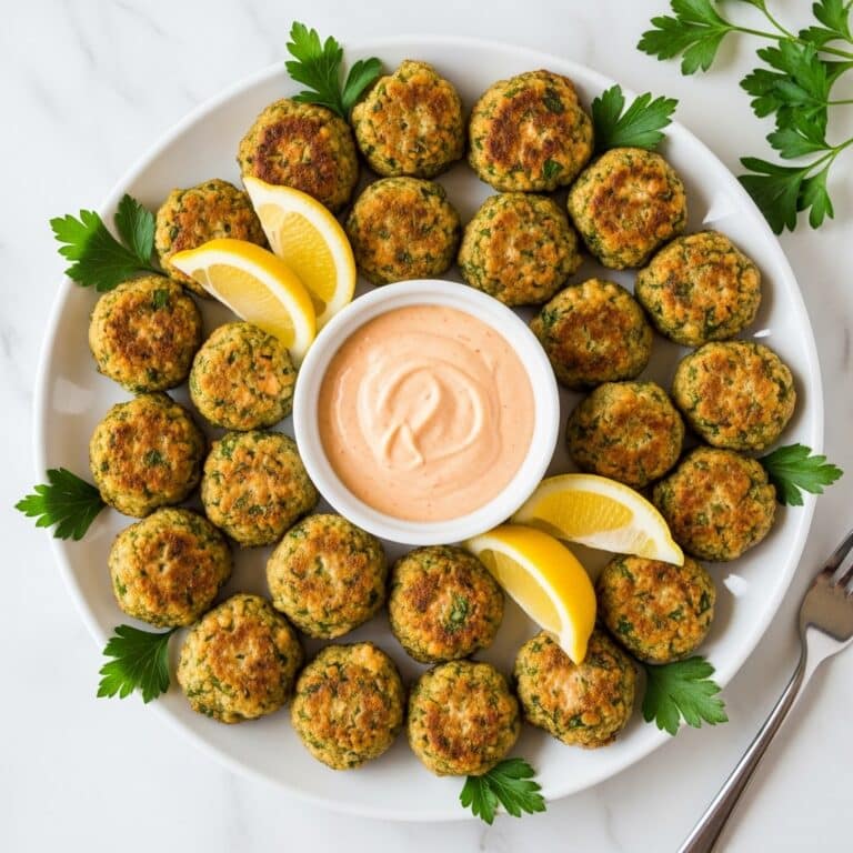 Mini Salmon Cakes with Sriracha Lemon Aioli Recipe