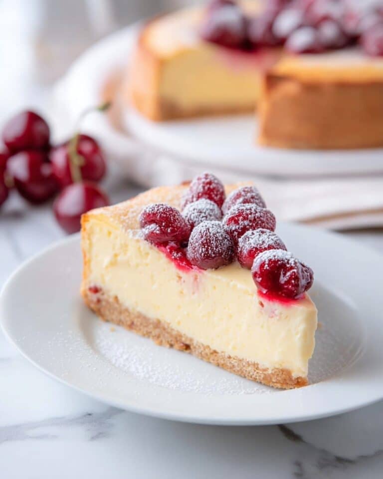 German Cherry Cake – Cherry Custard Pie Recipe