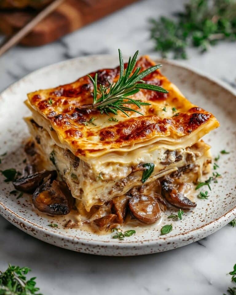 Mushroom and Spinach Lasagna Recipe