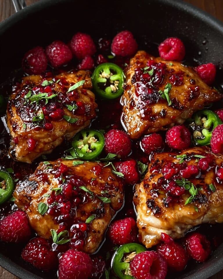 Sweet and Spicy Jalapeno Raspberry Chicken in Just 25 Minutes Recipe