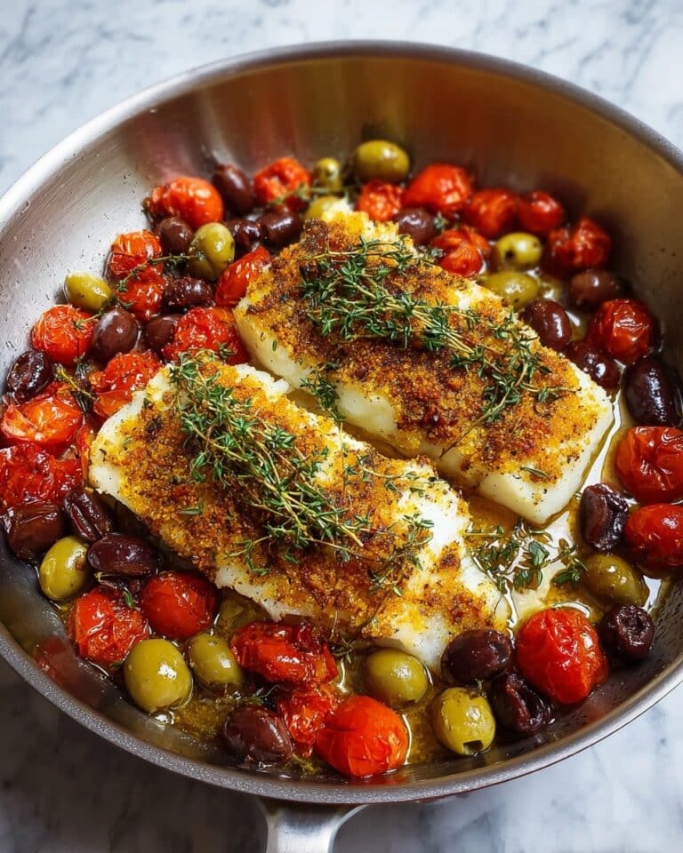 Easy Mediterranean Baked Fish Recipe for Dinner Recipe