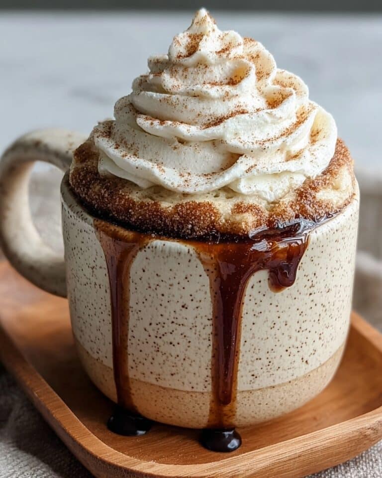 Cottage Cheese Cinnamon Roll Mug Cake Recipe