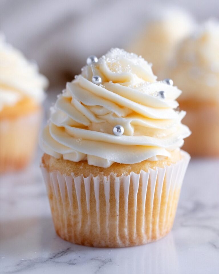 White Almond Cupcakes with Almond Buttercream Frosting Recipe