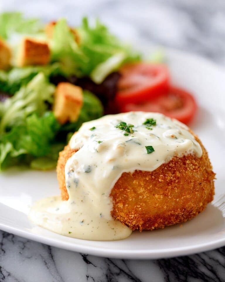 Chicken Pillows with Creamy Parmesan Sauce Recipe
