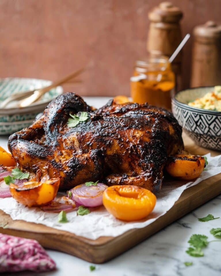 Moroccan Grilled Chicken With Apricots Recipe
