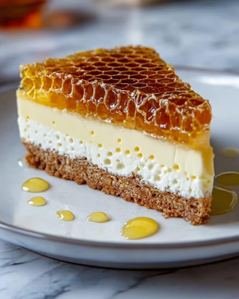Lemon Lavender Cheesecake with Honeycomb Recipe