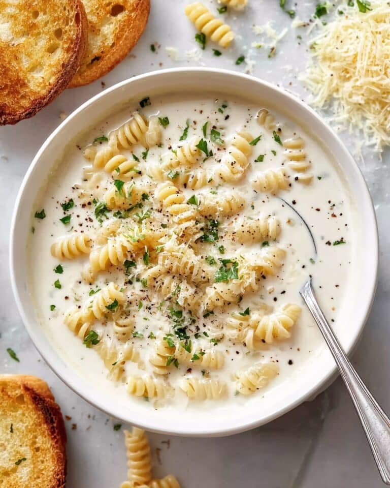 Creamy Garlic Parmesan Soup Recipe