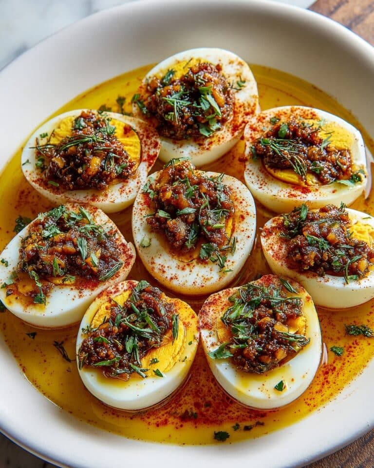 Cajun Boiled Eggs with Spicy Garlic Butter Sauce Recipe