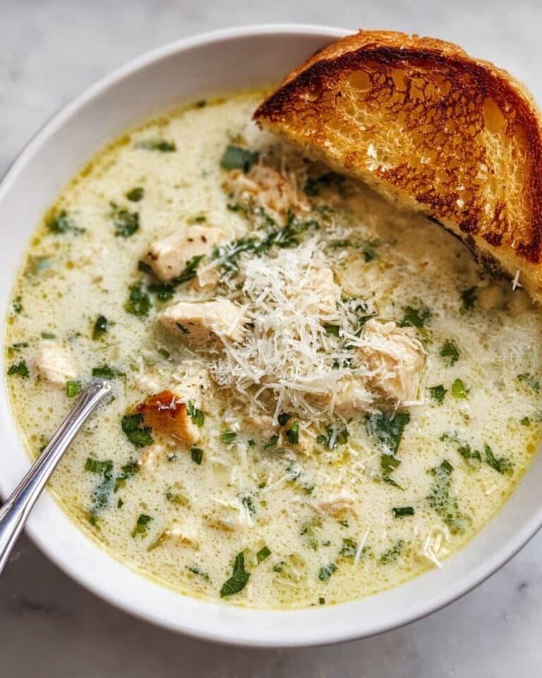 Garlic Parmesan Chicken Soup Recipe