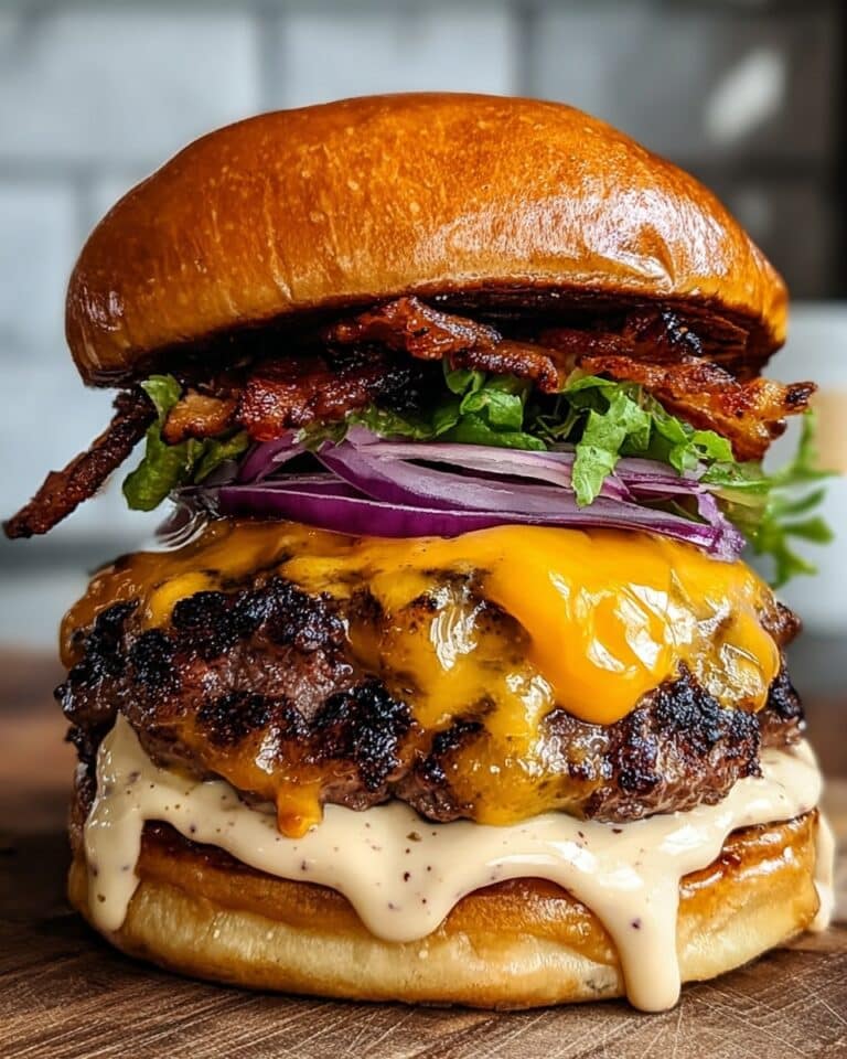 Smoked Cajun Cheese Burgers Recipe