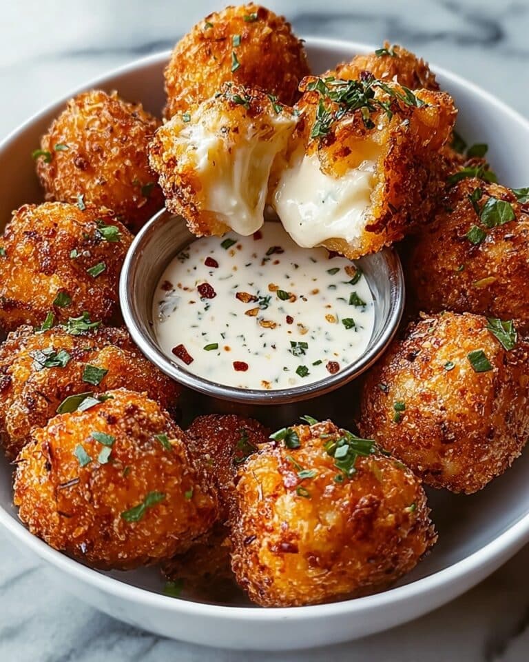 Cheesy Jalapeño Ranch Chicken Poppers with a Dip You’ll Love Recipe