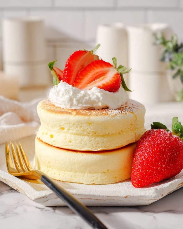 Fluffy Japanese Soufflé Pancakes Recipe