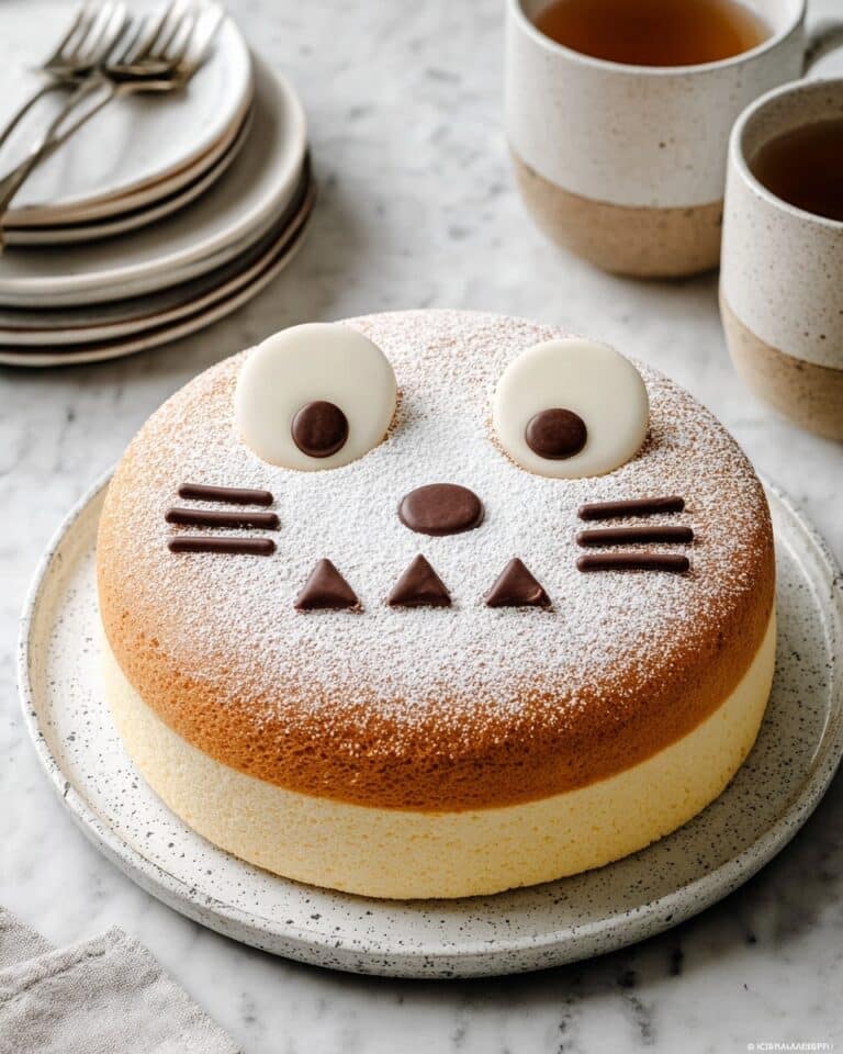 Totoro Fluffy Japanese Cheesecake Recipe