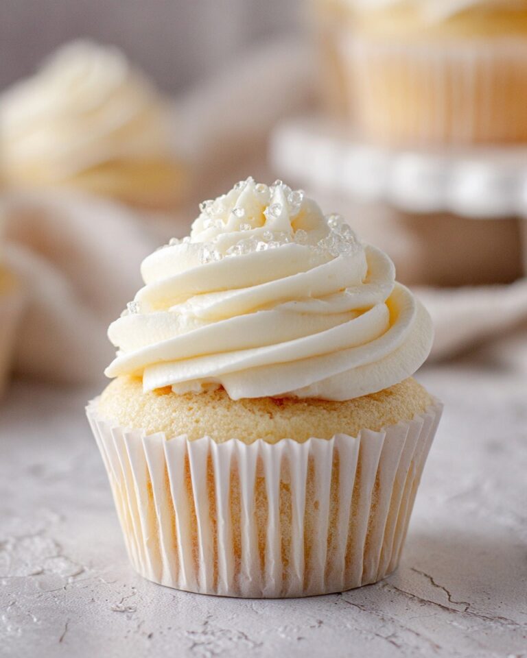 White Cupcakes with Whipped Cream Cheese Frosting Recipe