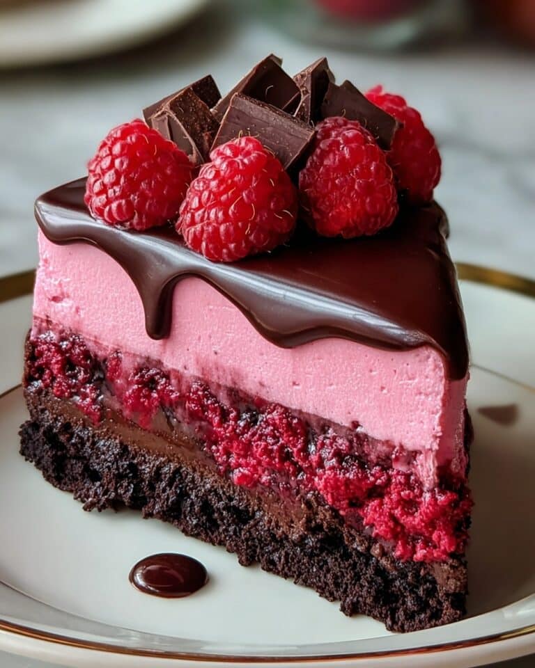 Decadent Dark Chocolate Raspberry Cheesecake Recipe
