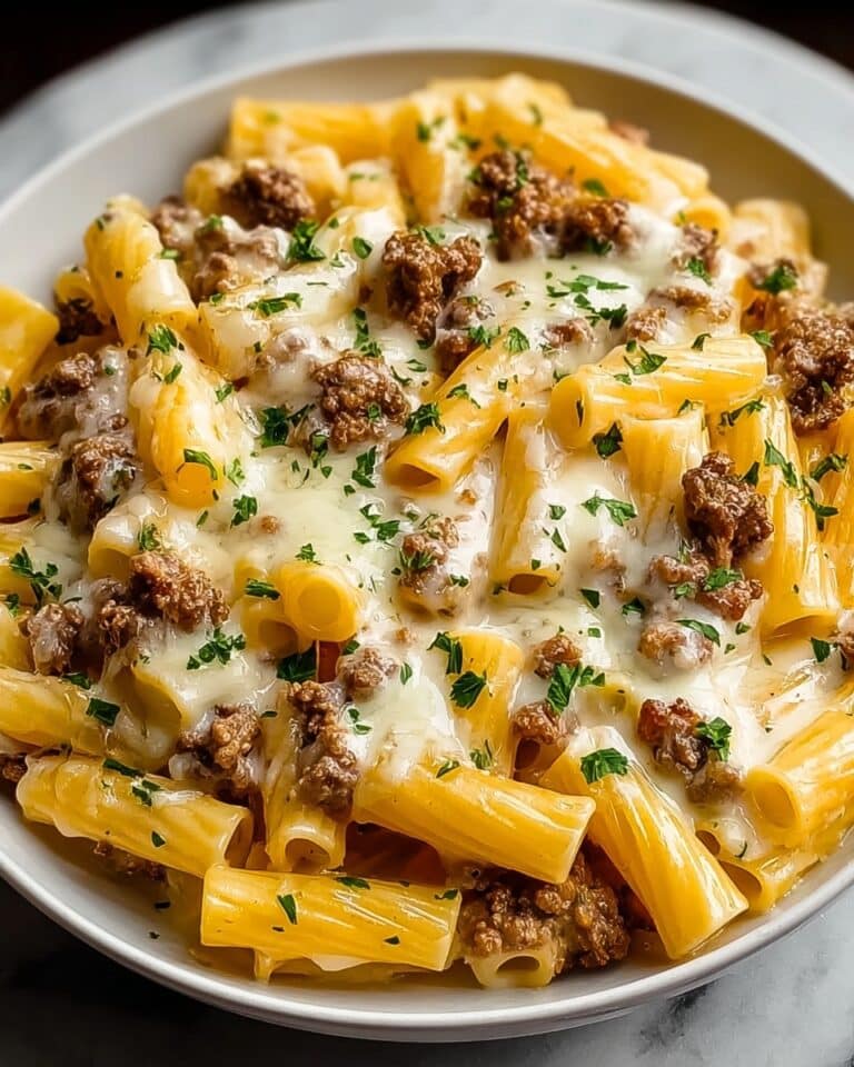 Ultimate Loaded Cheeseburger Alfredo Pasta : Creamy Dinner Recipe