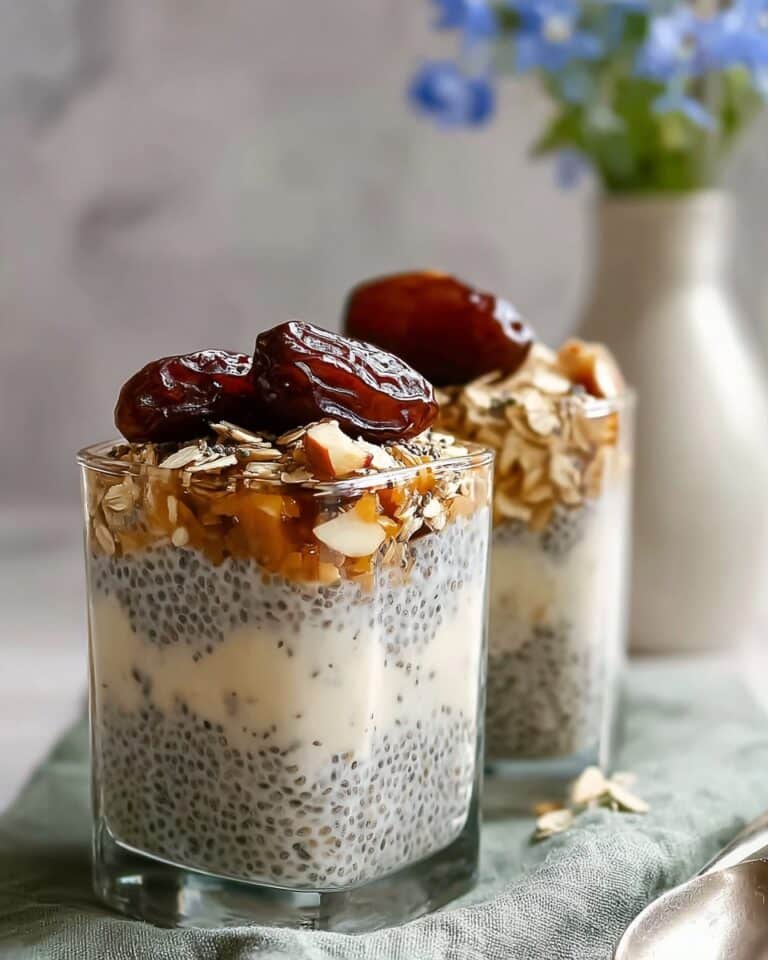 10-Minute Date Overnight Oats with Chia Seeds Recipe